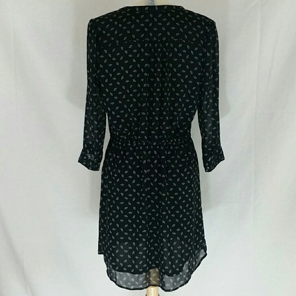 H&M black and white seashell print sheer dress - Picture 4 of 8